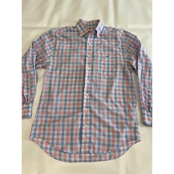 VINEYARD VINES Classic fit Tucker long sleeve button down pink Sz SMALL Light b - Picture 2 of 8